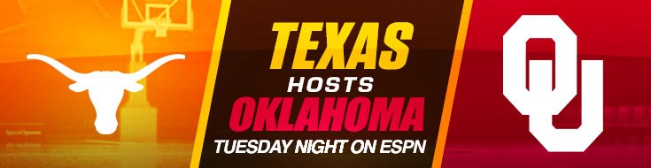 Texas Longhorns Hosts Oklahoma Sooners Tuesday Night on ESPN