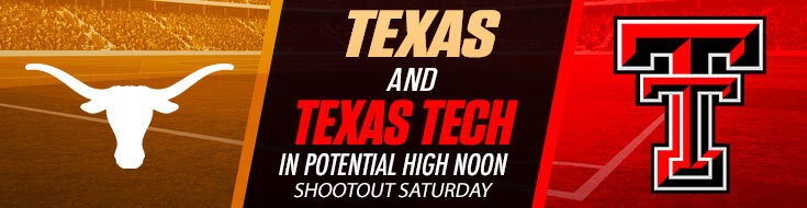 Texas Tech vs. Texas NCAA Football Betting Spread ...