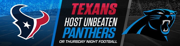Thursday Night Football Odds: Panthers vs. Texans Week 3 Betting Picks
