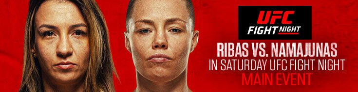 UFC Fight Night Ribas vs. Namajunas Main Card Betting Odds